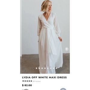 Baltic Born Lydia Off White Maxi Dress
